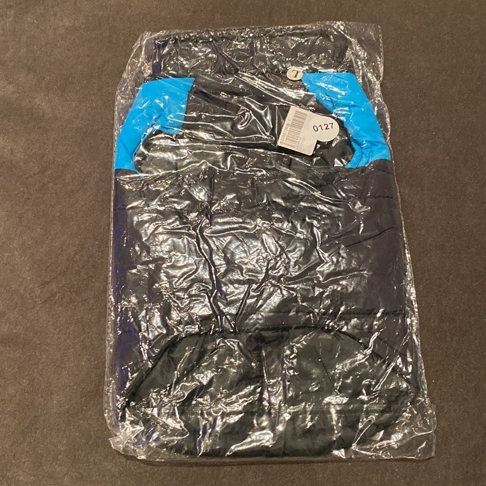 Dog Coat Black & Blue ZipUp No Pull Design D-Rings to attach Leash Size L NEW - Picture 7 of 7